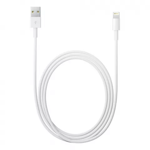 Cable De Datos Apple Lightning Macho A USB Macho 1 Metro Blanco