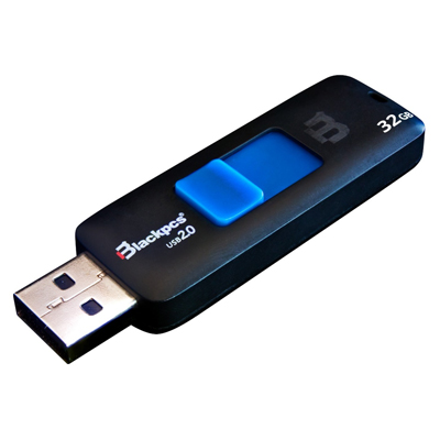 Memoria Flash USB 2 0 Blackpcs 32GB Mu2101 Negro Azul Digitalife EShop