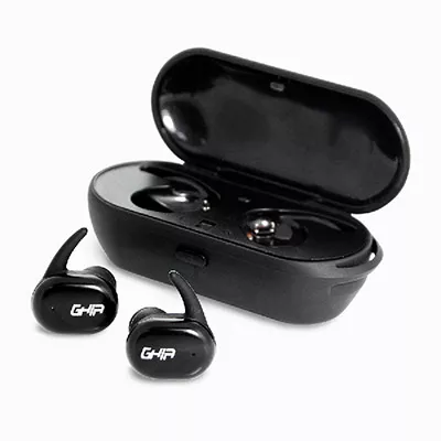 Audífonos Intrauriculares con Micrófono Ghia Gac-166N Inalámbrico Bluetooth Negro