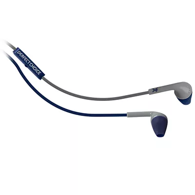 Audífonos In-Ear Ergo Sound con Micrófono Perfect Choice Alámbrico 1.2 Metros Gris, Azul