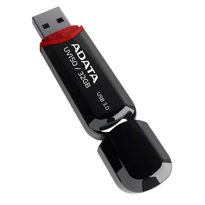 Memoria USB de 32 GB UV220 Negro con Azul Adata