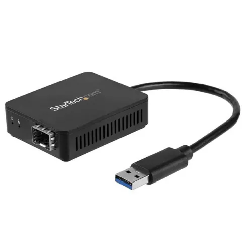 Adaptador de Red USB 3.0 a Fibra Óptica SFP Us1Ga30SFP Alámbrico 1000Mbit/S StarTech.com Negro