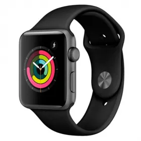  Apple Watch Series 5 - Reloj inteligente con caja de aluminio  de color gris espacial y correa deportiva de color negro (renovado), (GPS,  44 mm) : Electrónica