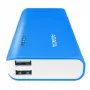 Batería Portátil, PowerBank Adata Pt100 10000Ma 2X USB Azul, Blanco