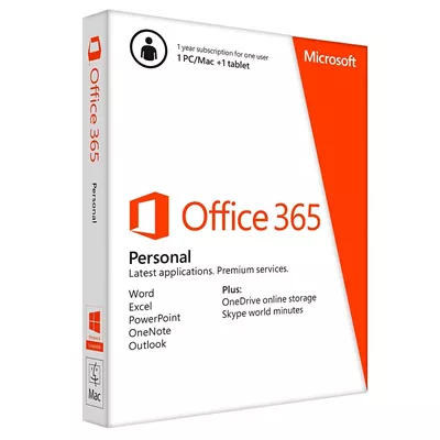 Software Microsoft Office 365 Personal Windows / Mac 32 / 64 Bits Español 1  Licencia 1 Año - Digitalife eShop
