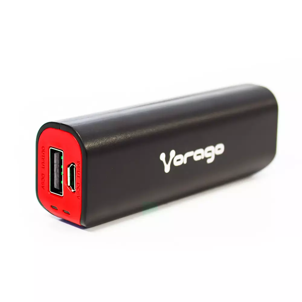 Batería Portátil, PowerBank Vorago Pb-150 2200Mah 1X USB Negro, Rojo