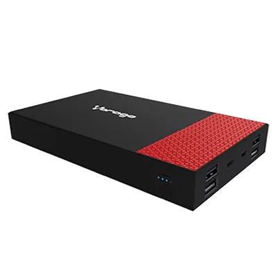 Batería Portátil Vorago Pb-600 27000Mah 4X USB Negro / Rojo