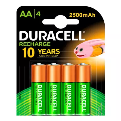 Batería Recargable Duracell AA 4 Pilas Dx1500