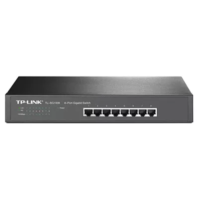 Switch Tp-Link 8 Puertos 10/100/1000 Mbps Gigabit Rack No Administrable -  Digitalife eShop