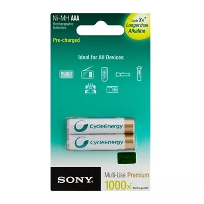 Batería Recargable Sony Premium AAA 800Mah 2 Pilas