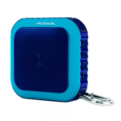 Bocina Acteck Sb-200 1.0 Recargable Bluetooth USB MicroSD Azul