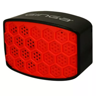 Bocina Ginga 2.0 Recargable Bluetooth Negro / Rojo