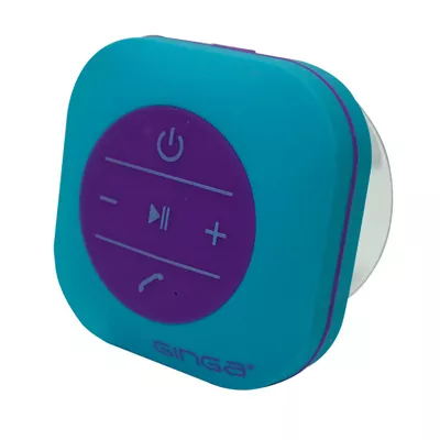 Bocina Ginga Pop 1.0 Recargable Bluetooth Aqua / Morado