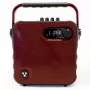 Bocina Vorago Karaoke Ksp-400 2.1 30 Watts Recargable 3.5mm Bluetooth Micrófono Rojo