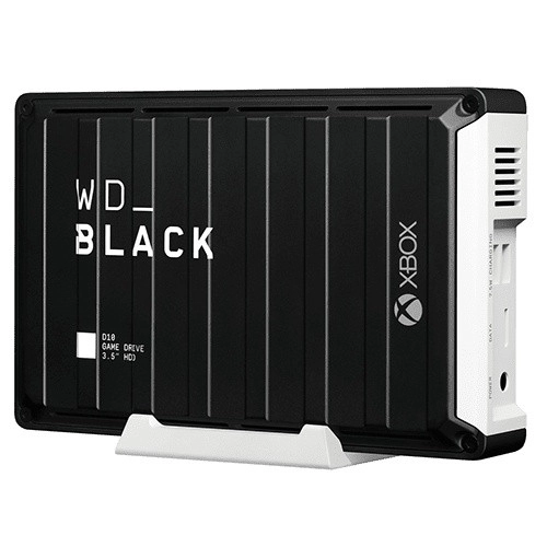 Disco Duro USB Externo WD Black D10 Game Drive para Xbox One 12Tb USB a 3.0 Negro