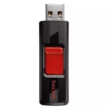 Memoria USB SanDisk Cruzer Blade 64GB 2.0 negro y rojo