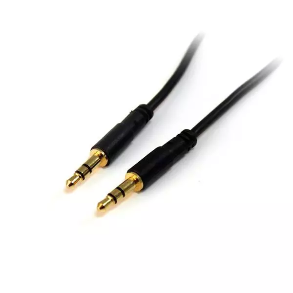 Cable de audio estereo jack 3.5 macho a jack 3.5 hembra 5 M Blanco