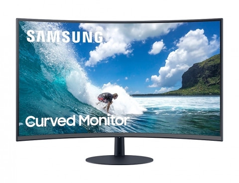 Monitor LED Samsung Curvo Lc27T550Fdlxzx LED 27 Pulgadas Full HD WideScreen  75Hz HDMI con Bocinas Azul, Gris - Digitalife eShop