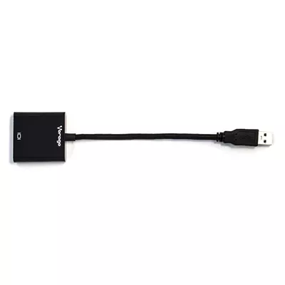 Adaptador de Datos Vorago USB 3.0 Macho a VGA Hembra Negro