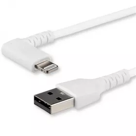 StarTech.com RUSBCLTMM1MW  StarTech.com Cable Resistente USB-C a Lightning  de 1 m Blanco - Cable de Sincronización y Carga USB Tipo C a Lightning con  Fibra de Aramida Resistente - Certificado MFi