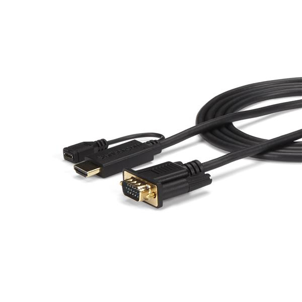  Cable adaptador HDMI a VGA, HDMI macho chapado a VGA hembra  cable de vídeo 1080p, 40 pulgadas Negro : Electrónica