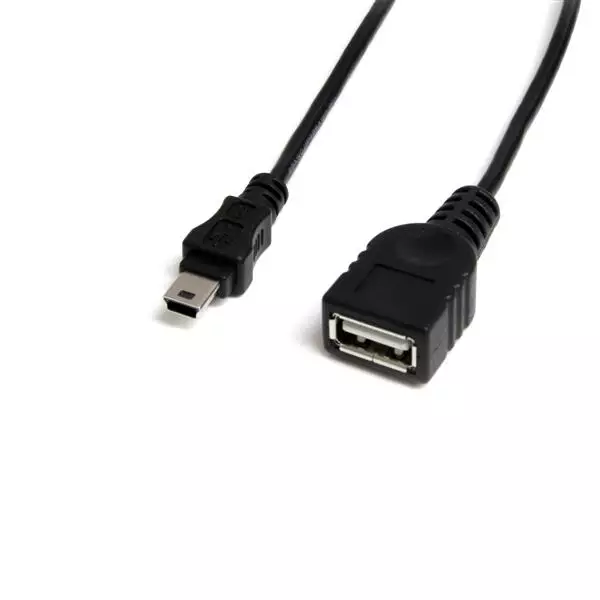 Registro Coherente Adiccion Cable de Datos StarTech.com Mini USB Macho a USB Hembra 30cm Negro -  Digitalife eShop