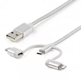 Startech Cable Adaptador Apple Lightning o Micro USB a USB 1m Blanco