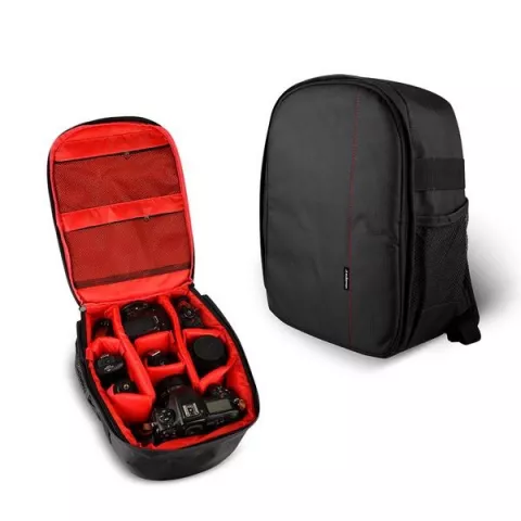 Mochila para cámaras - Mochila para cámara DSLR Negro / rojo INF, Negro /  rojo