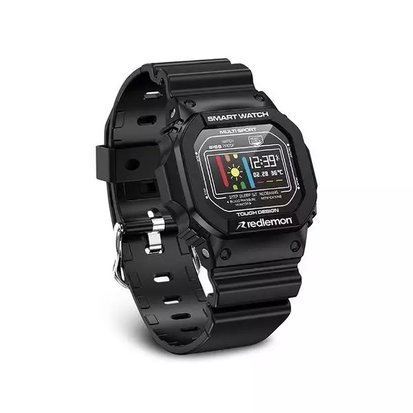 Reloj Digital Smart Redlemon 79207 Bl Bluetooth Android Ios Negro