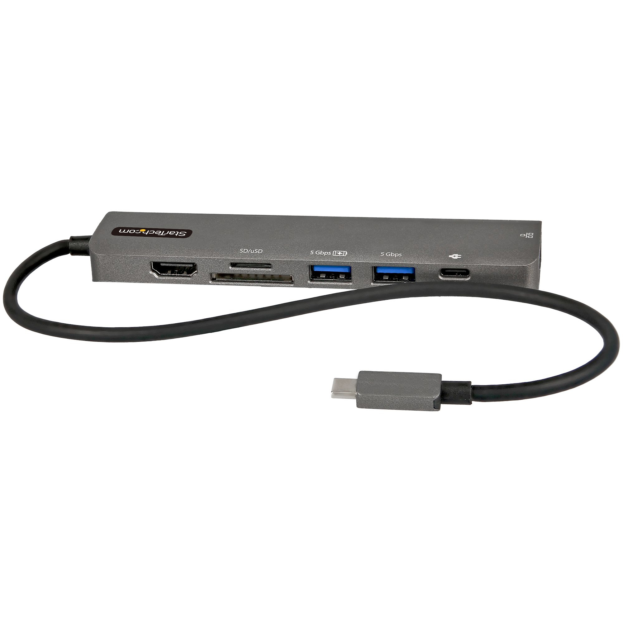Adaptador USB a HDMI, concentrador USB 5 en 1 3.0 con HDMI 1080p para  monitor extendido, PC, laptop, 2 puertos USB, lector de tarjetas SD y Micro  SD