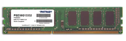 Tendero Inicialmente frecuentemente Memoria RAM DDR3 Patriot Signature 1333MHz 8GB Non-ECC CL9 - Digitalife  eShop