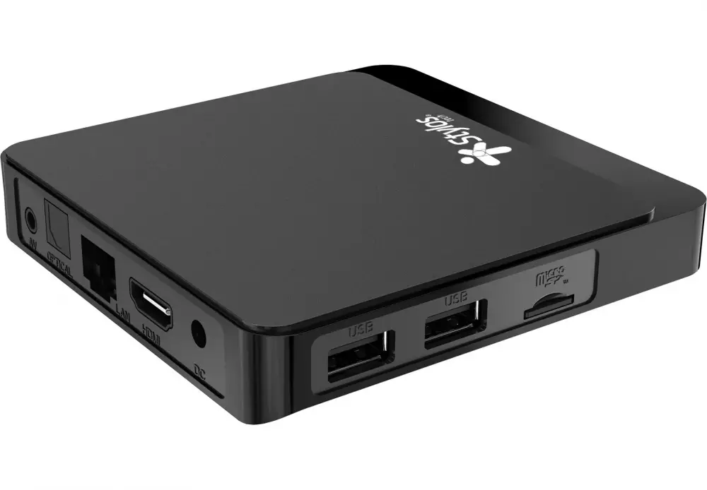Adaptador de TV Stylos TV Box 4K 2+16 Ultra HD Android 16GB Wifi Ethernet  HDMI USB Negro - Digitalife eShop