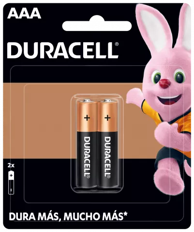 Batería Recargable Duracell AAA 2 Pilas - Digitalife eShop