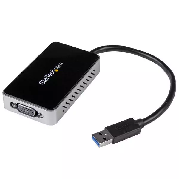 Adaptador de Video USB 3.0 StarTech.com a Macho USB 3.0 a Hembra VGA Negro
