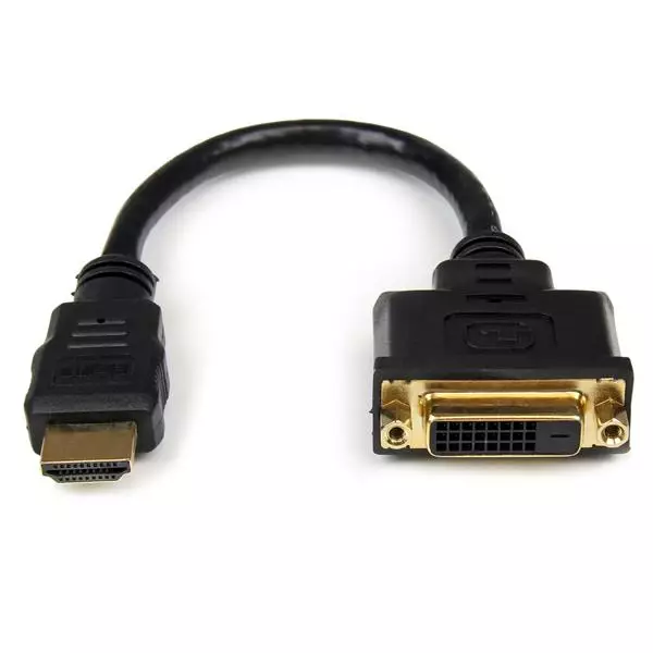 Adaptador de Video HDMI StarTech.com Macho DVI-D Hembra Negro