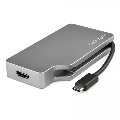 Adaptador de Video StarTech.com USB-C Macho VGA/DVI/HDMI/Mdp Hembra Gris