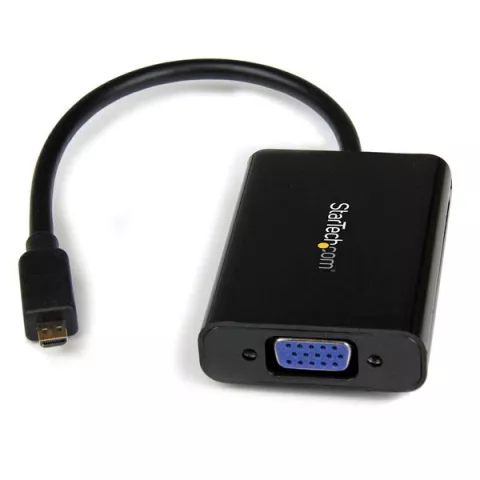 Cable Adaptador HDMI StarTech.com Hembra Micro HDMI Macho 12 Centimetros  Negro - Digitalife eShop