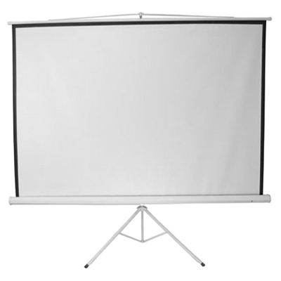 Trípode de pantalla de proyección flexible, superficie de proyector blanco  mate ligero con soporte, portátil y de pie, 78.740 x 59.567 in, 1902397